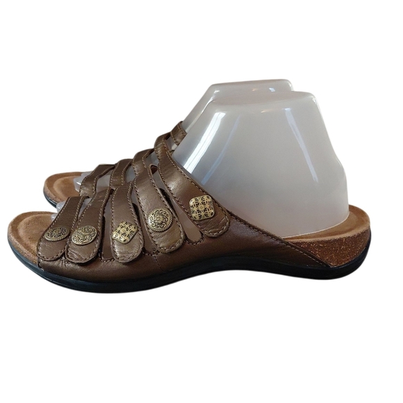 Dansko Janie Sandals Metallic Bronze Comfort Mule Sandal Size 9 - Picture 6 of 11